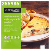 Chefs Larder Mediterranean Style Vegetable Quiche 1.27kg  Adomoo